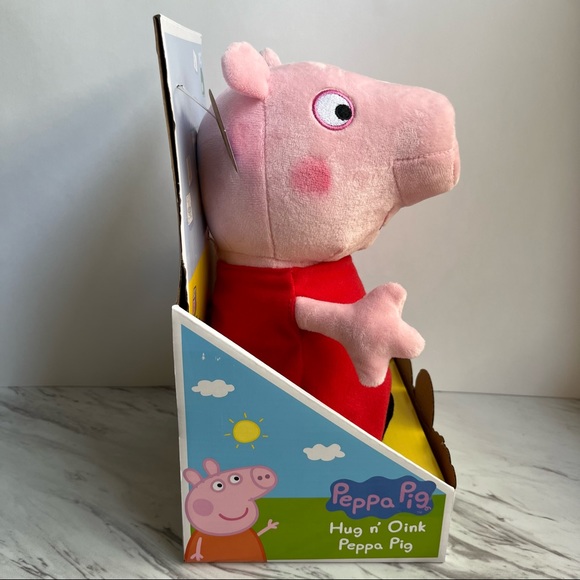 NEW Peppa Pig Hug N' Oink 12" Talking Plush - Picture 4 of 12